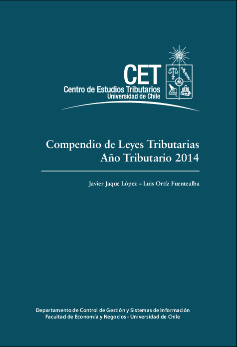 Compendio de Leyes Tributarias. Año Tributario 2014