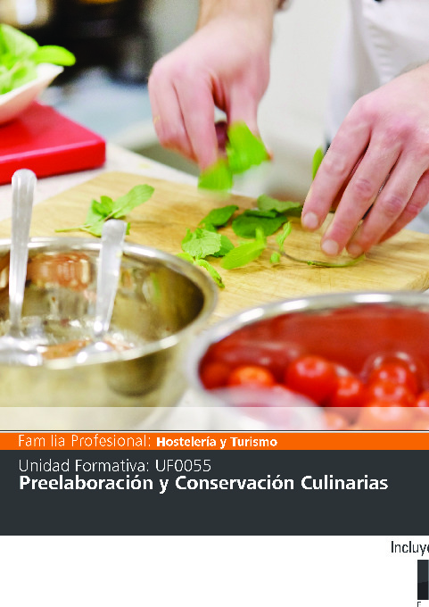 Uf0055: Preelaboración y Conservación Culinarias