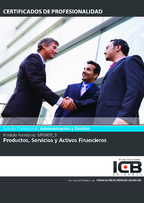 Mf0499_3: Productos, Servicios y Activos Financieros