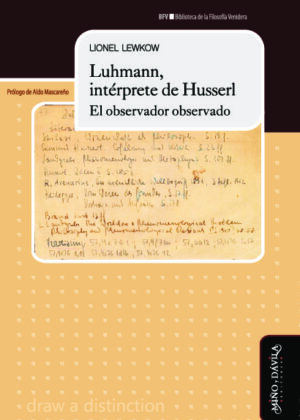 Luhmann, intérprete de Husserl. El observador observado
